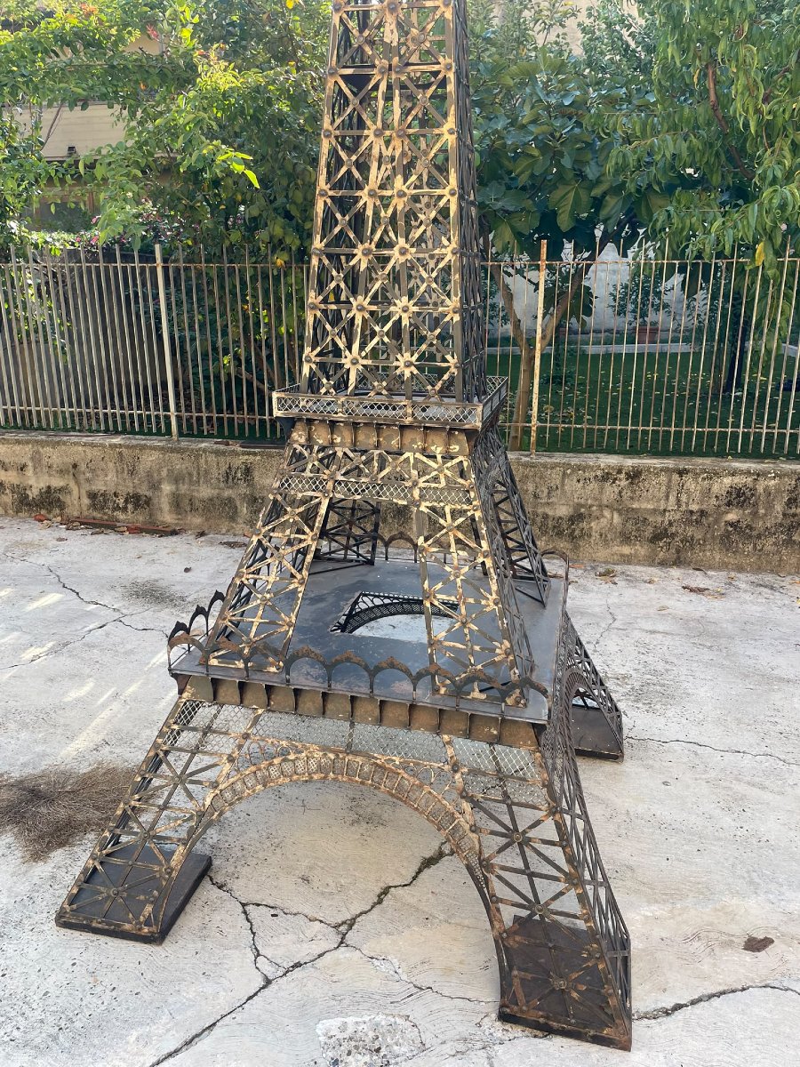 Incredibile modello in ferro di torre Eiffel  340 cm divisibile 3 pezzi-photo-4