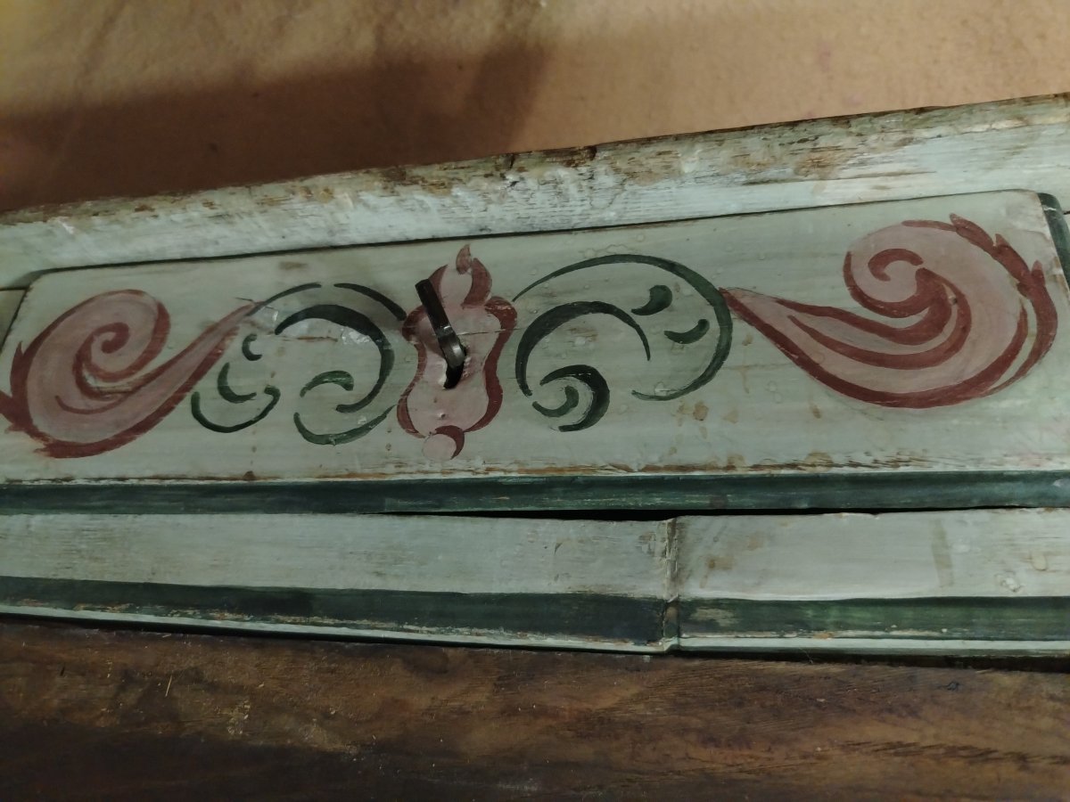 scrittoio in legno laccato e dipinto, Toscana XVIII secolo-photo-2