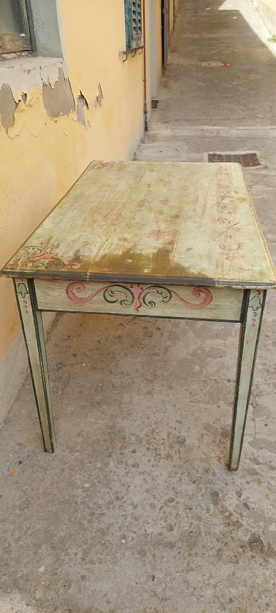 scrittoio in legno laccato e dipinto, Toscana XVIII secolo-photo-2