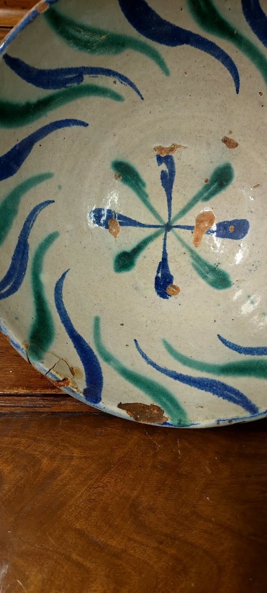 Grande ciotola in ceramica di  Fajaluza  XIX secolo-photo-2
