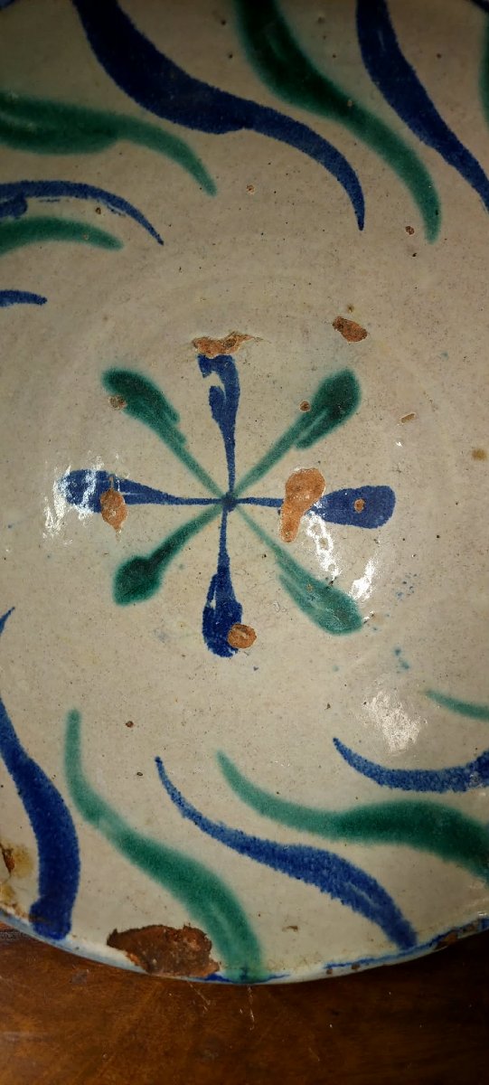 Grande ciotola in ceramica di  Fajaluza  XIX secolo-photo-3