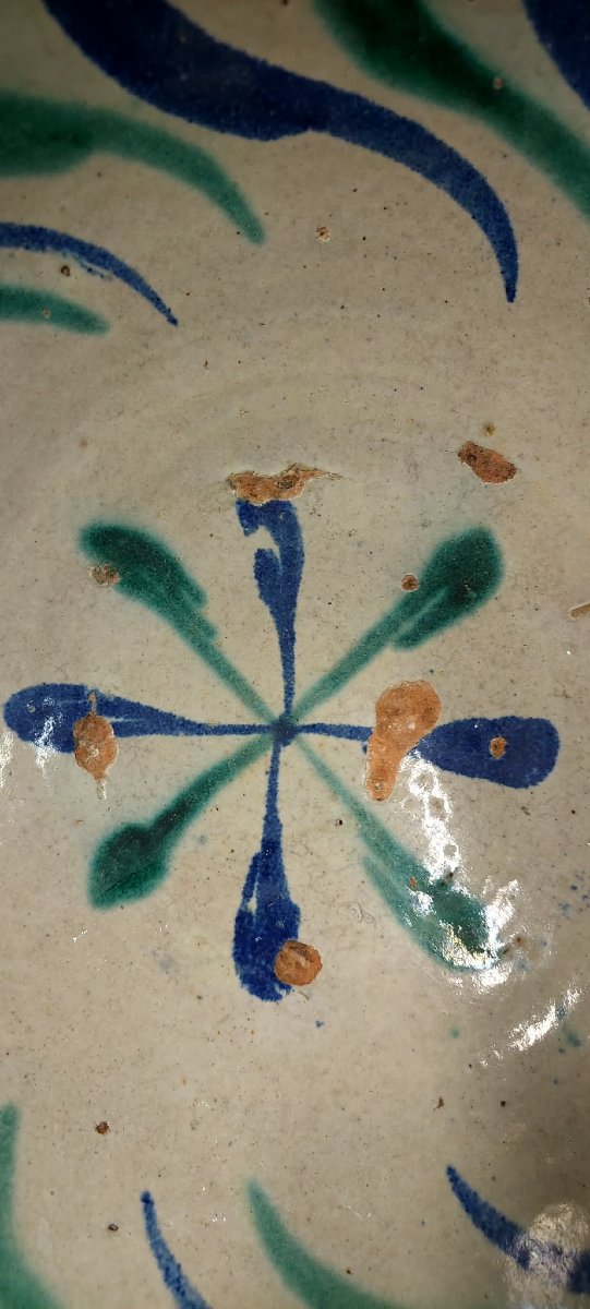 Grande ciotola in ceramica di  Fajaluza  XIX secolo-photo-2
