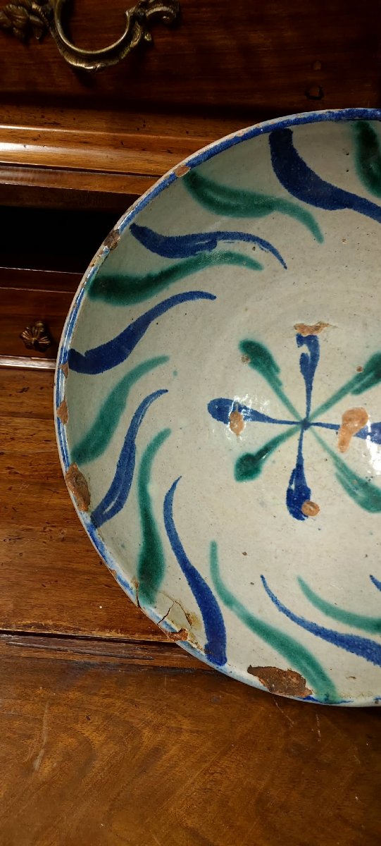 Grande ciotola in ceramica di  Fajaluza  XIX secolo-photo-5