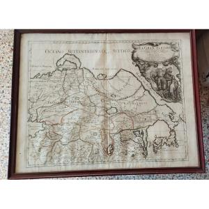 Mappa 1683 La Gran Tartaria Asia Centrale / Settentrionale Rossi /Cantelli