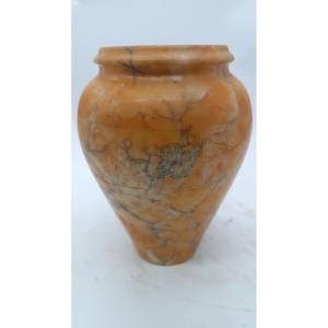 Vaso alabastro antico graffito Volterra XIX secolo