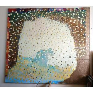 Grande dipinto astratto 200 x 180 cm