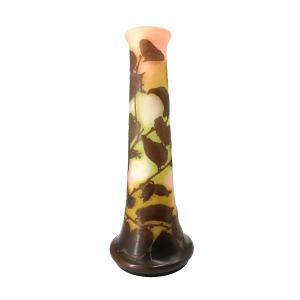 Vaso Galle' cameo Nancy Francia con stella primo ventennio del xx secolo h. 47 c