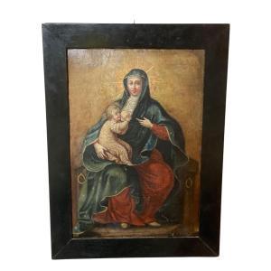 Importante dipinto  di scuola italiana della fine del XVI secolo ,  olio su tela 