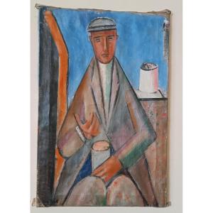 Olio su tela FERRUCCIO FERRI -1948 - "RITRATTO " PERIODO SIRACUSANO