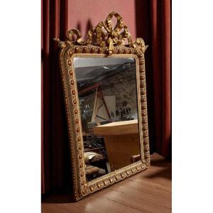 SPECCHIERA ANTICA  DORATA E LACCATA ORIGINALE NAPOLEONE III