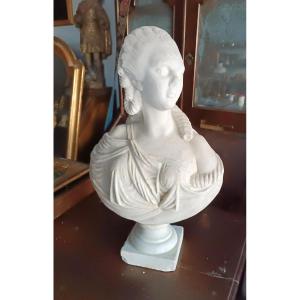 scultura marmo busto Madame du barry XIX secolo scuola FRANCESE