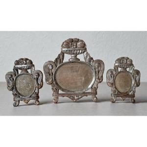 Trittico carteglorie , cornici XVIII secolo