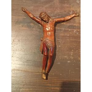 cristo antico in legno di bosso XVIII secolo