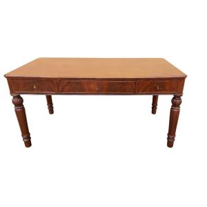 Antico Tavolo Scrittoio In Mogano Luigi Filippo Austria XIX secolo