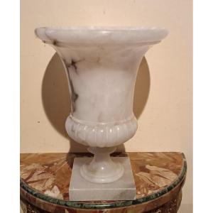 vaso mediceo a cratere alabastro prima meta' del 900