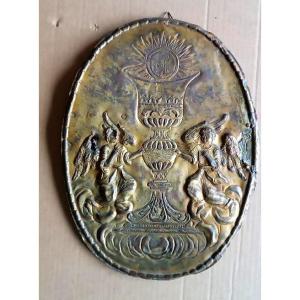 Antico sportello tabernacolo -sbalzo ottine dorato Barocco