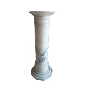 Colonna in alabastro fine XIX secolo