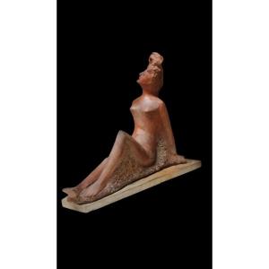 SCULTURA NUDO FEMMINILE "ALBERTO SPARAPANI" TERRACOTTA FIRMATA