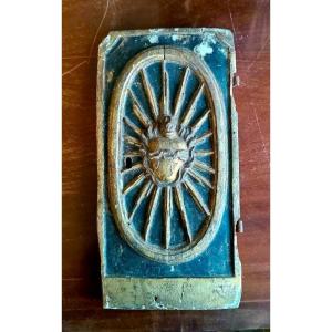 Antico fregio porta tabernacolo ,XVII secolo italia-