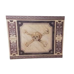 Memento Mori grande dipinto a tempera su tela XVIII secolo