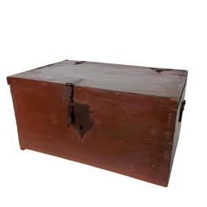 Antica scatola in legno inizi XVII secolo