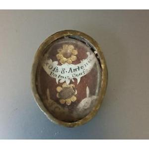 Antica doppia reliquia sant'Antonio Da Padova e santa Caterina de Ricci