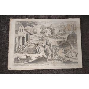 acquaforte su carta vergellata Justus Sadeler, XVII secolo