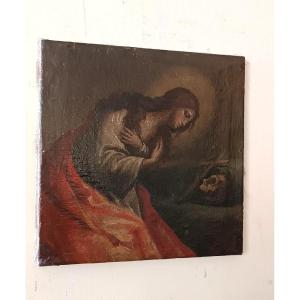 Antico olio SU tela raffigurante Maddalena XVIII secolo Scuola italiana