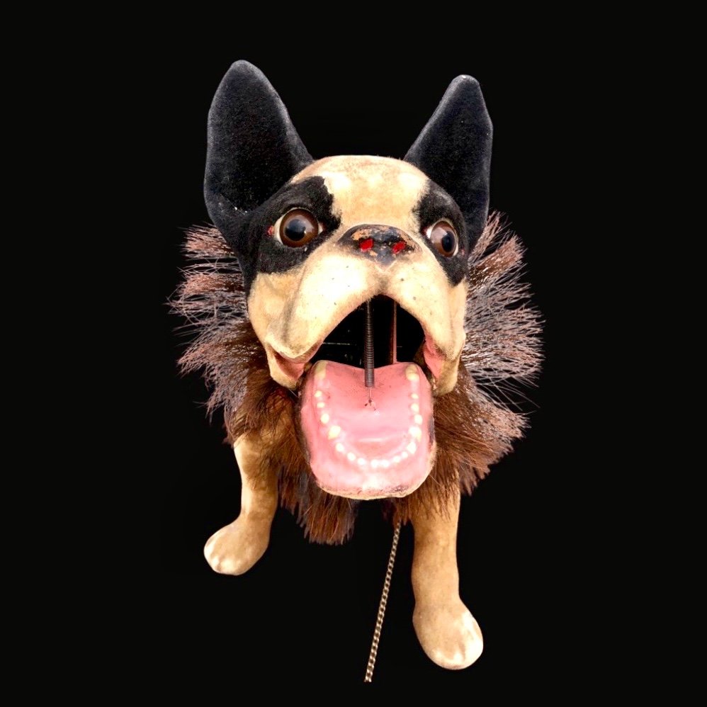 Modello di bulldog francese in papier mache’ con testa basculante -photo-3