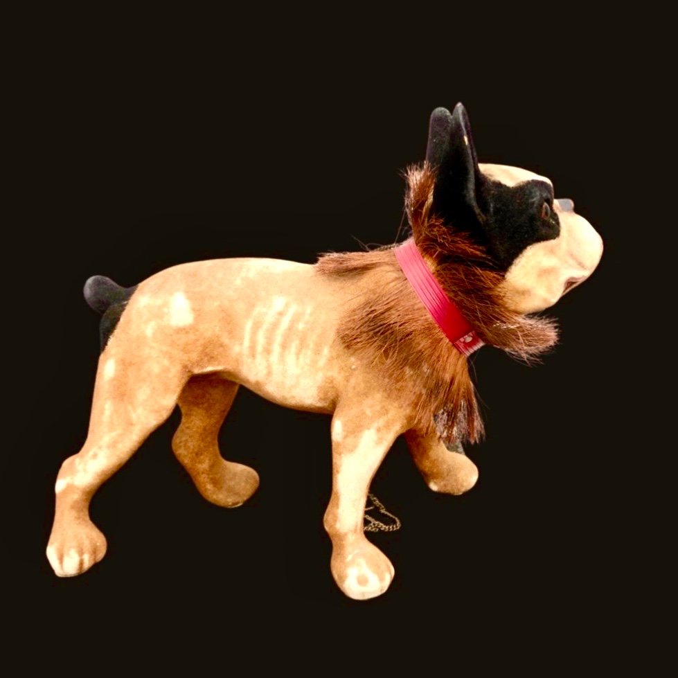 Modello di bulldog francese in papier mache’ con testa basculante -photo-1