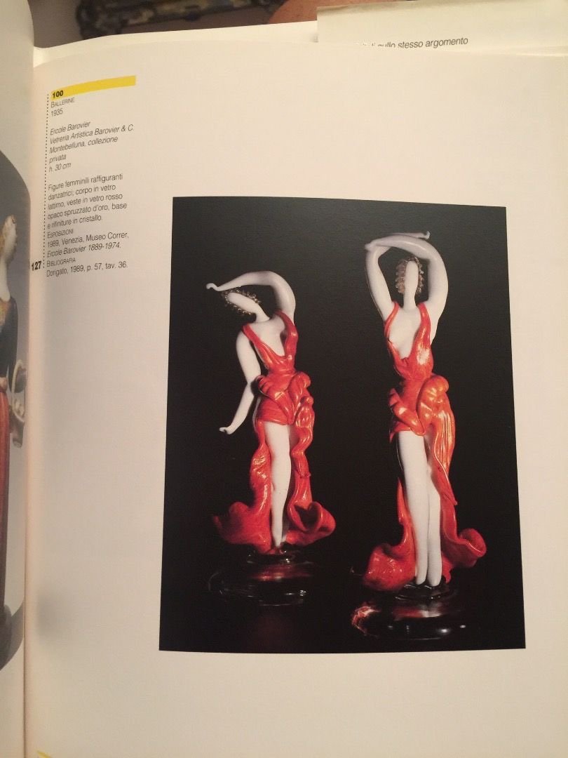 Scultura in vetro soffiato raffigurante ballerina.Ercole Barovier.Murano.-photo-1