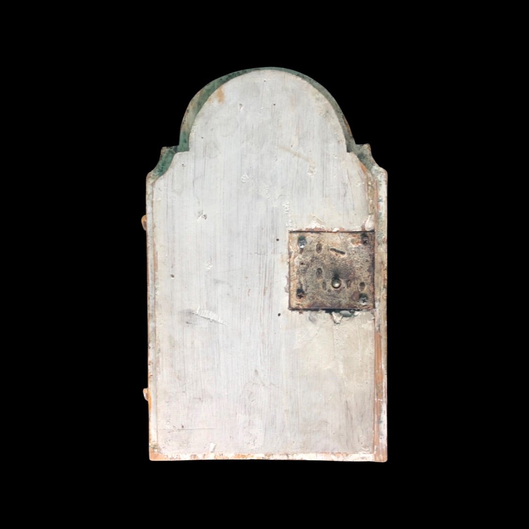 Porta da tabernacolo in legno laccato e dorato.Genova.-photo-3