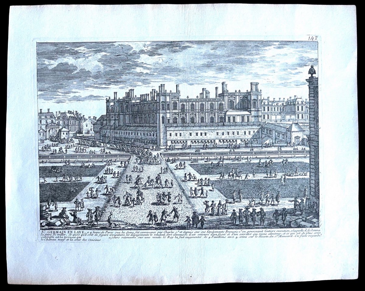 Serie di 8 stampe-incisioni all’acquaforte di Gabriel Perelle (1604–1677) 