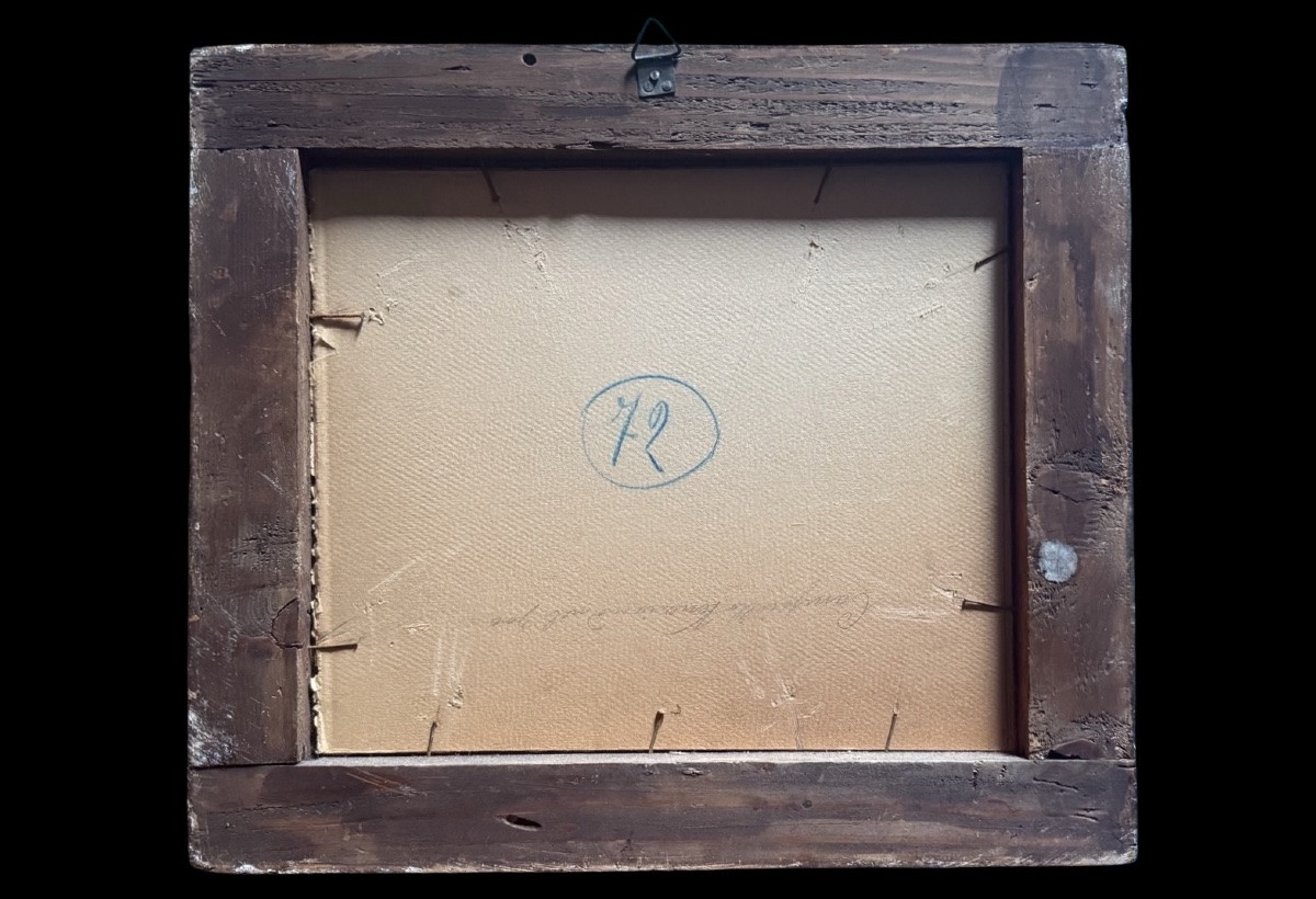 Dipinto olio su tela raffigurante veduta veneziana.Firma E. Zeno. -photo-1