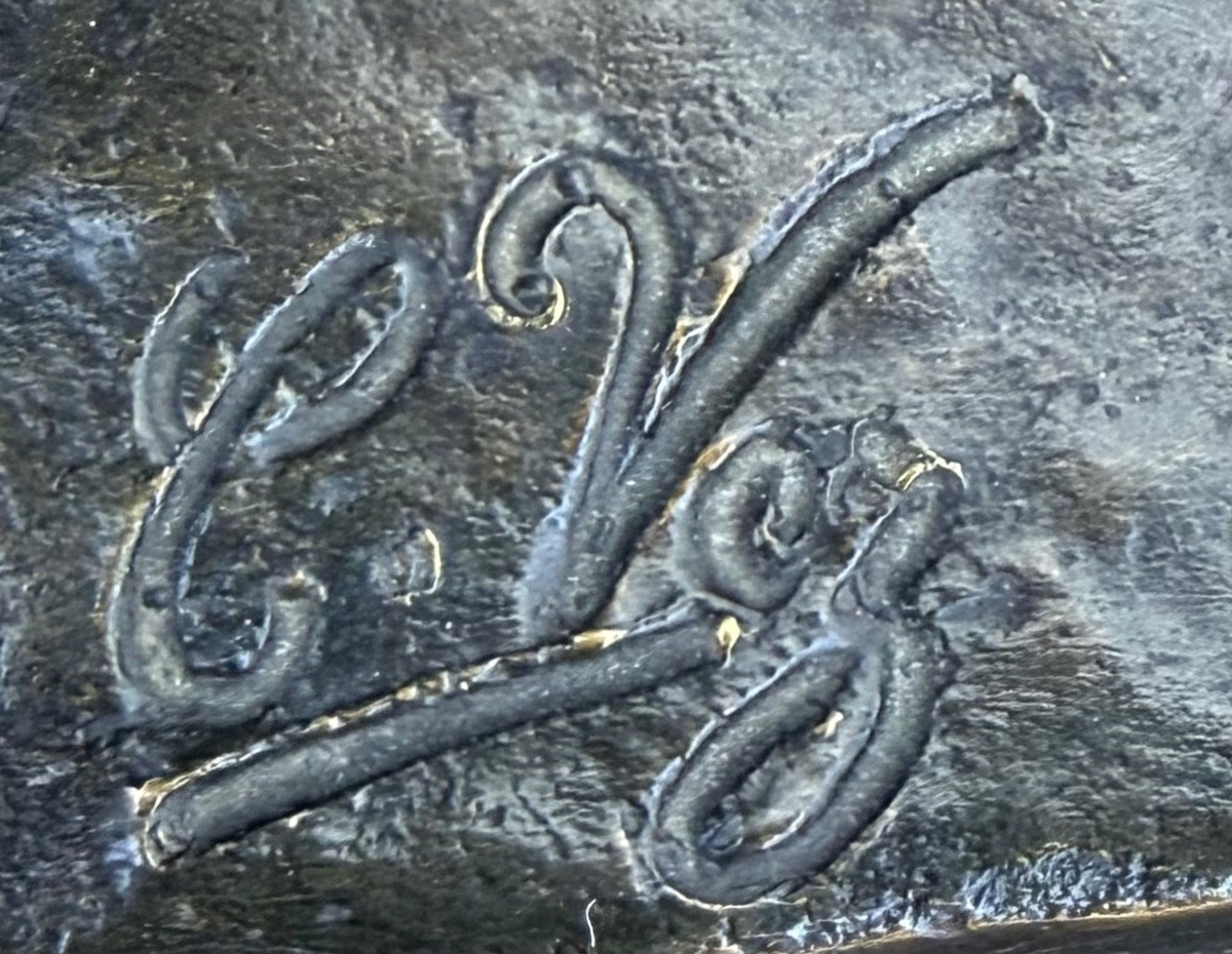 Scultura in bronzo raffigurante nudo femminile seduto.Francia.Firmata -photo-4