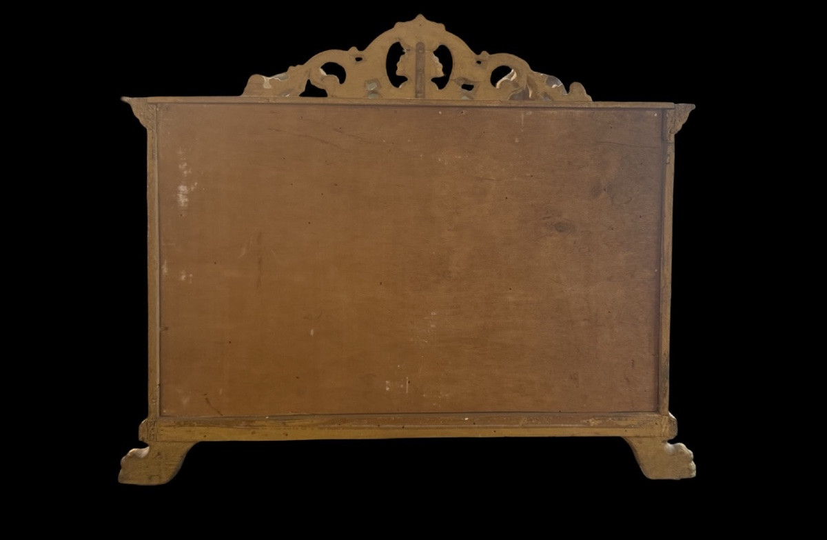 Scultura in cera Gesu’bambino  entro teca originale .Occhi in vetro e capelli naturali. -photo-3