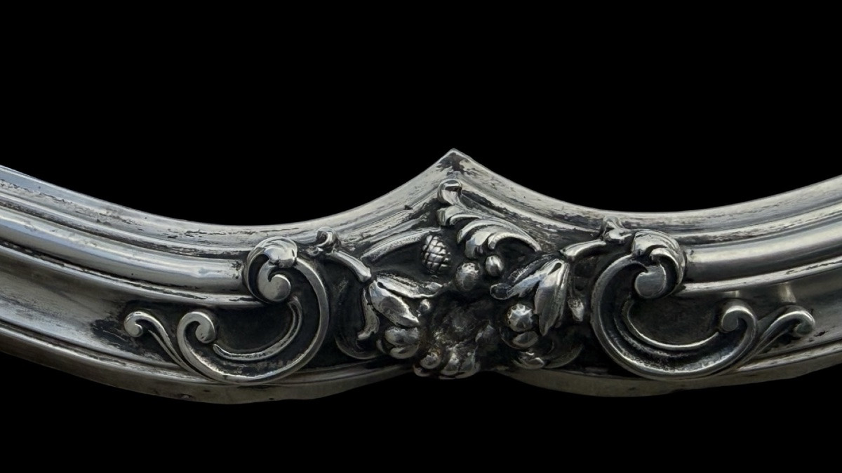  Vassoio  in argento con piano specchio composto da tre elementi affiancati -photo-2