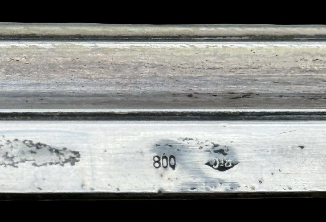  Vassoio  in argento con piano specchio composto da tre elementi affiancati -photo-5