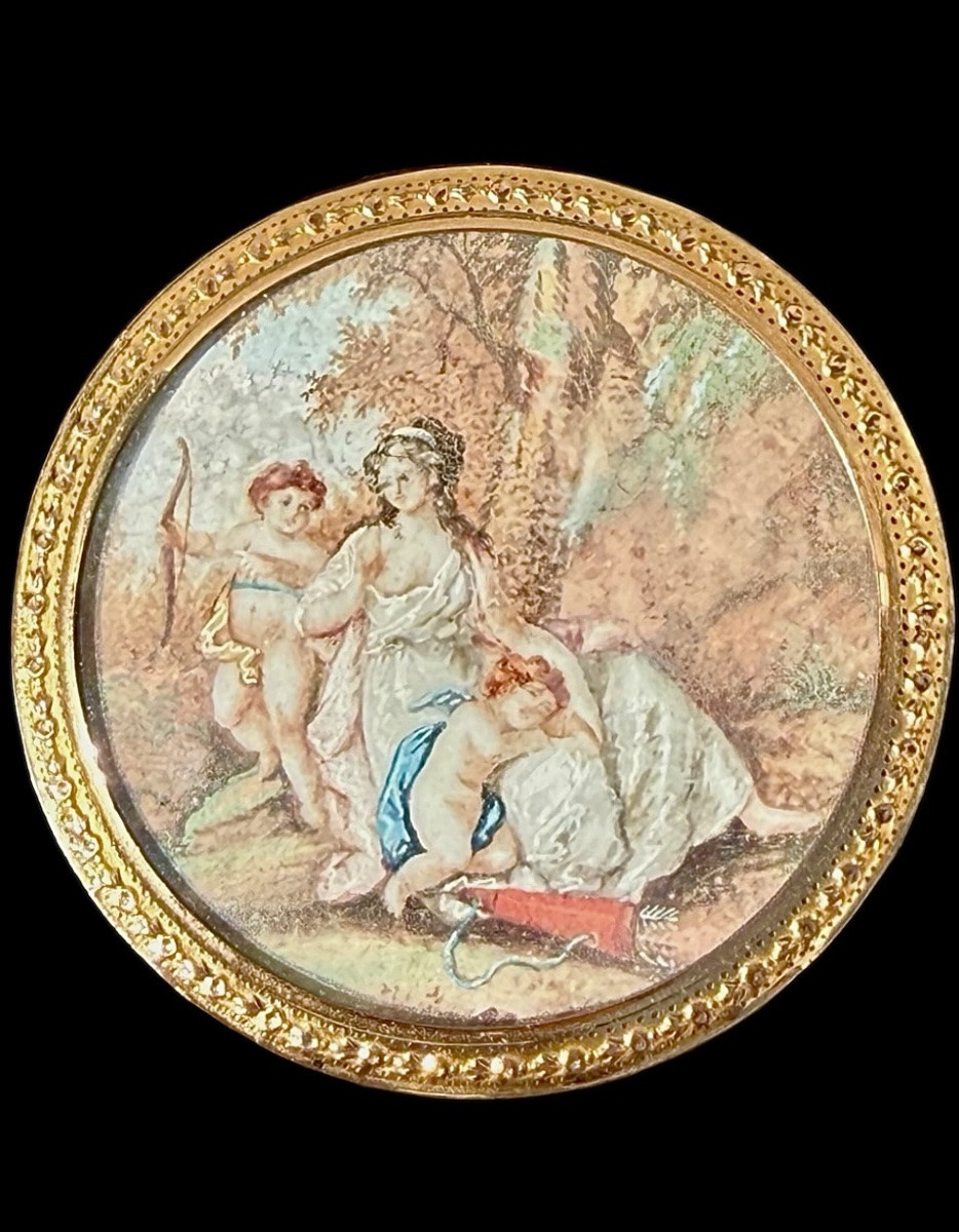 Scatolina tabacchiera in resina e corno -photo-2