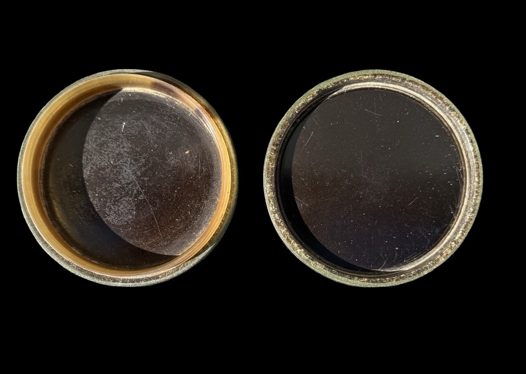 Scatolina tabacchiera in resina e corno -photo-4