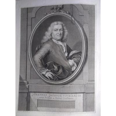 Portrait Gravure Ancienne XVIIIème. Ec. Hollandaise