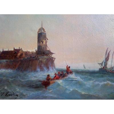 Oil On Canvas. Holandaise School Of XIX Century. 