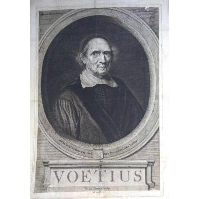 Portrait Engraving Old XVIII. Dutch School