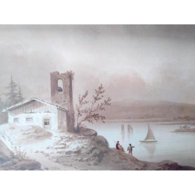 Pernot, Fa Lot Two Drawings French School XIX.