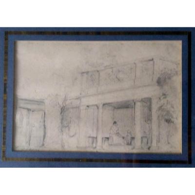 Eugène Ciceri (1813-1890) Pencil On Paper