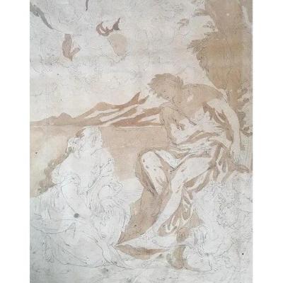 Gérard De Lairesse (1641-1711), Attrib. Drawing "apollo"