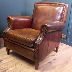 Art Deco Sheepskin Club Chair