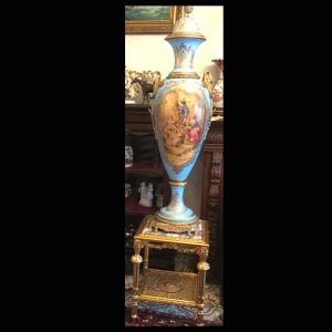 A 20th Century Vases Styl Sevres Blue Tourquoise