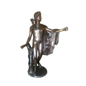 A 20th Century Bronze(naked Men)presents Apollo Belvedere Sig Vichi Firenze1944
