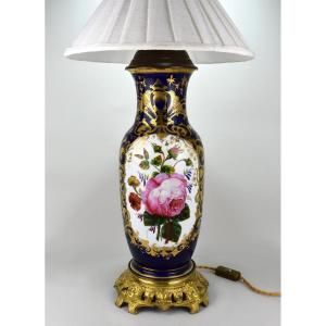 Valentine Porcelain Lamp. 19th Century